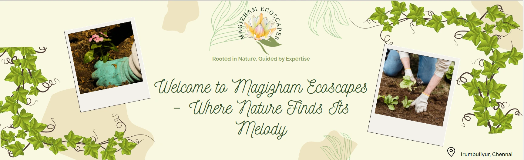 🌿 Welcome to Magizham Ecoscapes – Where Nature Finds Its Melody